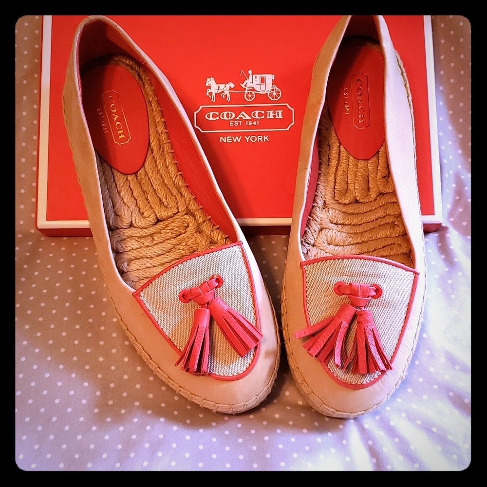 Coach Romy Nubuck/Soft Nappa Flats